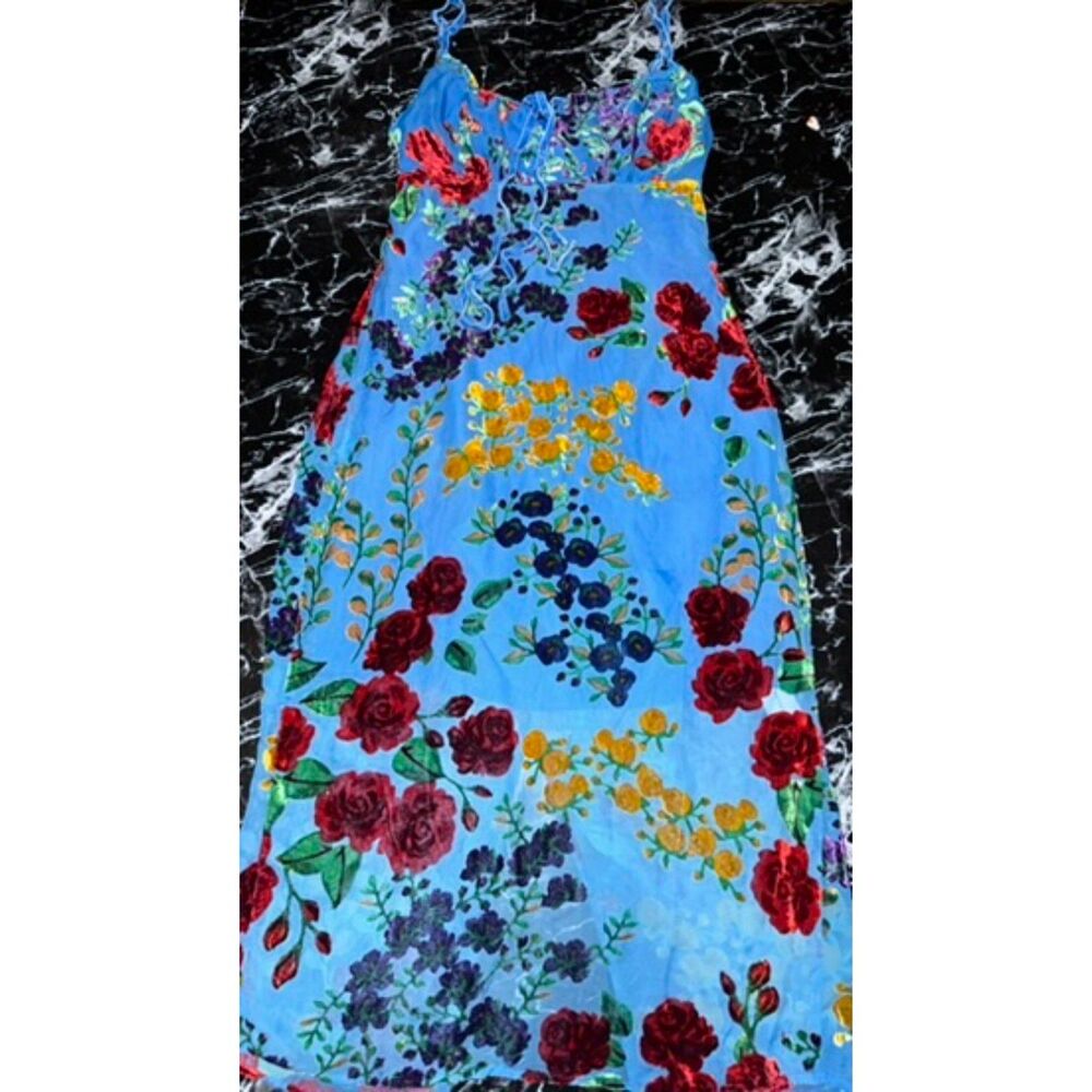 Blue Floral Dress